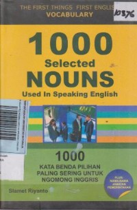 Image of 1000 SELECTED NOUNS USED IN SPEAKING ENGLISH