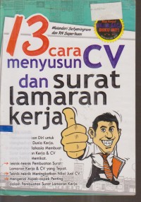 Image of 13 CARA MENYUSUN CV DAN SURAT LAMARAN KERJA