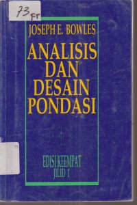 Image of ANALISIS DAN DESAIN PONDASI EDISI KEEMPAT JILID 1