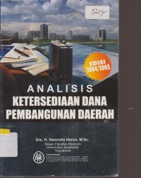 Image of ANALISIS KETERSEDIAAN DANA PEMBANGUNAN DAERAH