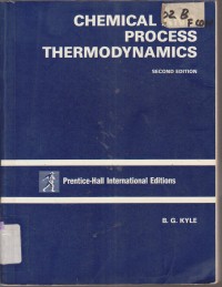 Image of CHEMICAL AND PROCESS THERMODYNAMICS