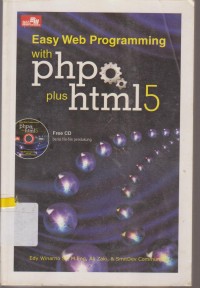 Image of EASY WEB PROGRAMMING WITH PHP PLUS HTML 5