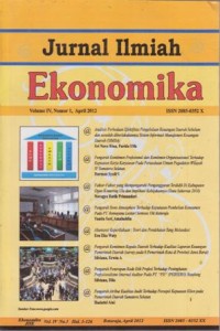 Image of JURNAL ILMIAH EKONOMI VOL IV NO.1 APRIL 2012