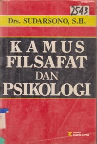 Image of KAMUS FILSAFAT DAN PSIKOLOGI