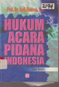 Image of HUKUM ACARA PIDANA INDONESIA