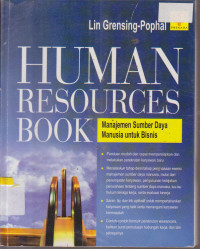 Image of HUMAN RESOURCES BOOK  MANAJEMEN SUMBER DAYA MANUSIA UNTUK BISNIS