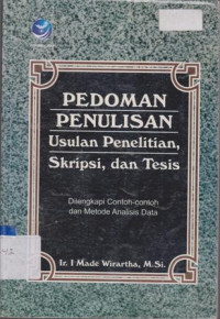 Image of PEDOMAN PENULISAN USULAN PENELITIAN, SKRIPSI, DAN TESIS