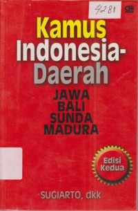 Image of KAMUS INDONESIA DAERAH JAWA BALI SUNDA MADURA