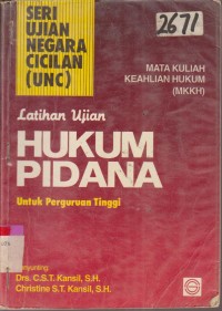 Image of LATIHAN UJIAN HUKUM PIDANA UNTUK PERGURUAN TINGGI