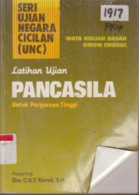 Image of LATIHAN UJIAN PANCASILA UNTUK PERGURUAN TINGGI