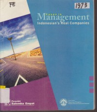 Image of CASES IN MANAGEMENT INDONESIAN'S REAL COMPANIES