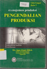 Image of MANAJEMEN PRODUKSI PENGENDALIAN PRODUKSI