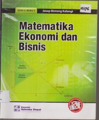 Image of MATEMATIKA EKONOMI DAN BISNIS EDISI 2 BUKU 2