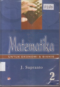 Image of MATEMATIKA UNTUK EKONOMI DAN BISNIS