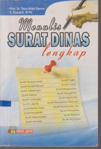 Image of MENULIS SURAT DINAS LENGKAP