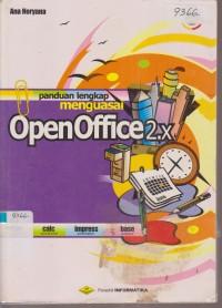Image of PANDUAN LENGKAP MENGUASAI OPENOFFICE2.X
