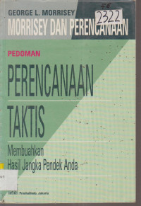 Image of PEDOMAN PERENCANAAN TAKTIS MEMBUAHKAN HASIL JANGKA PENDEK ANDA