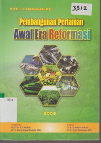Image of PEMBANGUNAN PERTANIAN AWAL ERA REFORMASI