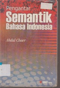Image of PENGANTAR SEMANTIKA BAHASA INDONESIA