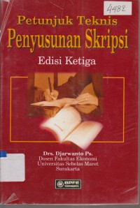 Image of PETUNJUK TEKNIS PENYUSUNAN SKRIPSI