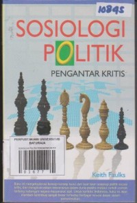 Image of SOSIOLOGI POLITIK PENGANTAR KRITIS
