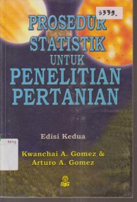 Image of PROSEDUR STATISTIK UNTUK PENELITIAN PERTANIAN