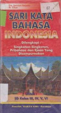 Image of SARI KATA BAHASA INDONESIA