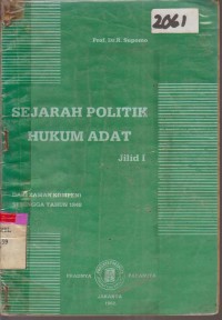 Image of SEJARAH POLITIK HUKUM ADAT