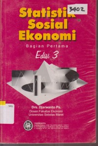 Image of STATISTIK SOSIAL EKONOMI