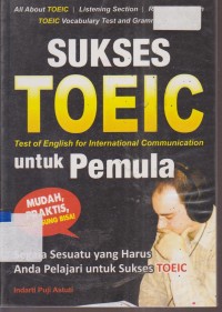 Image of SUKSES TOEIC UNTUK PEMULA