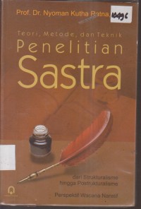 Image of TEORI, METODE, DAN TEKNIK PENELITIAN SASTRA