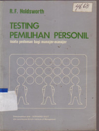 Image of TESTING PEMILIHAN PERSONIL  SUATU PEDOMAN BAGI MANAJER-MANAJER