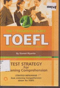 Image of THE 1 ST STUDENT'S CHOICE TOEFL