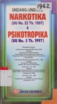 Image of UNDANG-UNDANG NARKOTIKA & PSIKOTROPIKA