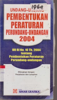 Image of UNDANG-UNDANG PEMBENTUKAM PERATURAN PERUNDANG-UNDANG 2004