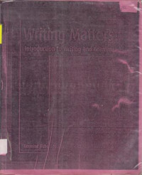 Image of WRITING MATTERS INTRODUCTION TO WRITING AND GRAMAR