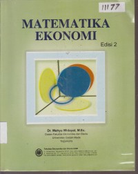 Image of MATEMATIKA EKONOMI EDISI 2