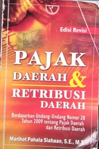 Image of PAJAK DAERAH DAN RETRIBUSI DAERAH berdasarkan undang-undang nomor 23 tahun 2009 tentang pajak daerah dan retribusi daerah
