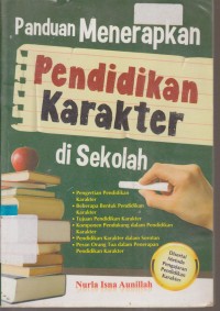 Image of PANDUAN MENERAPKAN PENDIDIKAN KARAKTER DI SEKOLAH